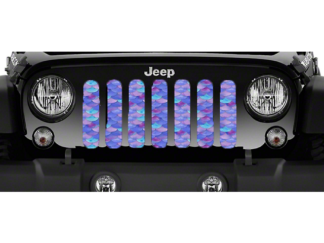 Grille Insert; Violet Mermaid Scales (20-23 Jeep Gladiator JT)