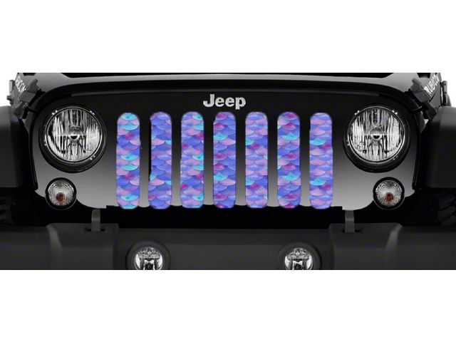 Grille Insert; Violet Mermaid Scales (87-95 Jeep Wrangler YJ)