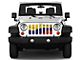 Grille Insert; Waving Columbian Flag (18-24 Jeep Wrangler JL w/o TrailCam)