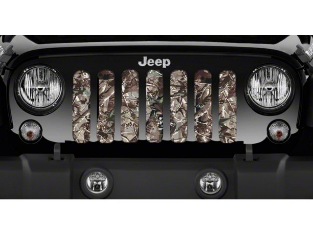 Grille Insert; Woodland Camo (18-24 Jeep Wrangler JL w/o TrailCam)