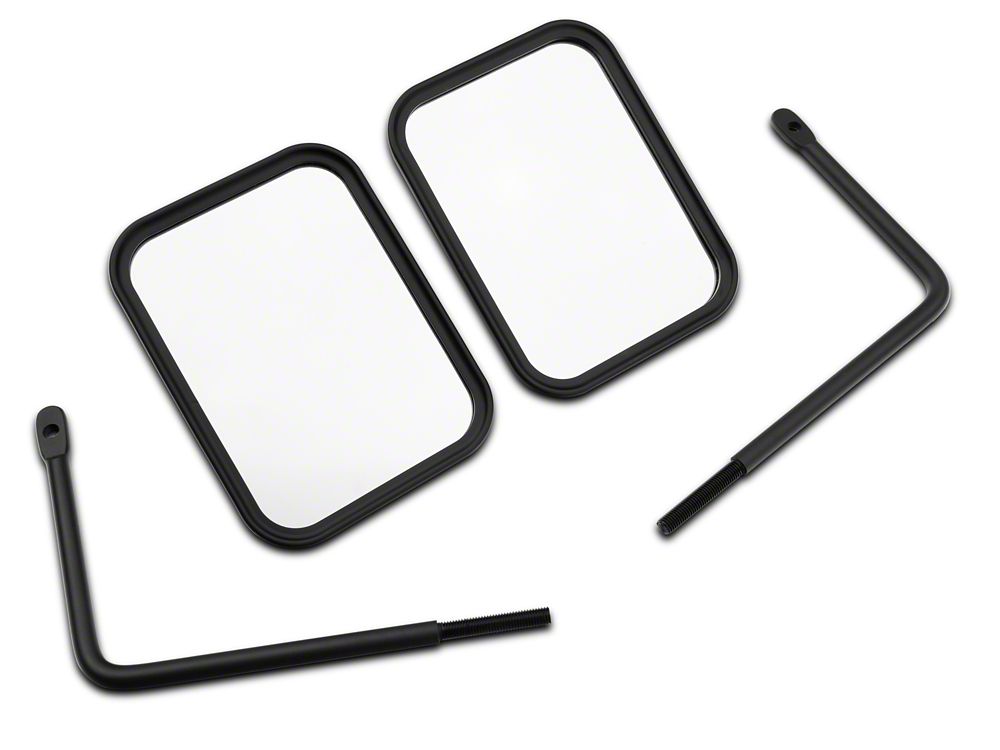 Jeep Licensed by RedRock Rectangular Adventure Mirrors with