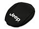 Jeep Licensed by RedRock Neoprene Center Console Arm Rest Cover with Jeep Logo; Black (11-18 Jeep Wrangler JK)
