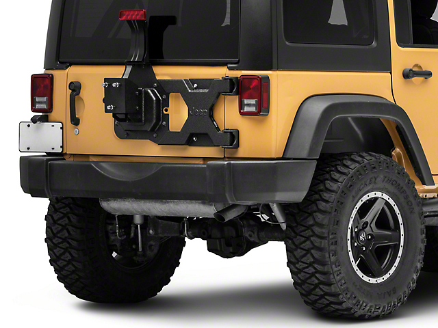 Officially Licensed Jeep HD Tire Carrier with Mount and Jeep Logo (07-18 Jeep Wrangler JK)