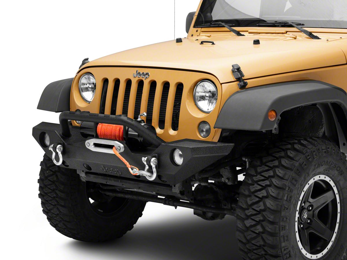 Officially Licensed Jeep Jeep Wrangler Trail Force HD Front Bumper with Jeep  Logo J157739 (07-18 Jeep Wrangler JK) - Free Shipping
