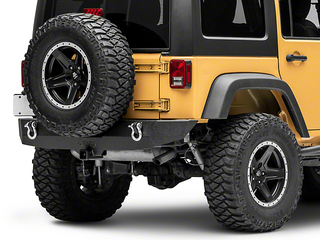 Officially Licensed Jeep Trail Force HD Rear Bumper with Jeep Logo (07-18 Jeep Wrangler JK)