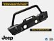 Jeep Licensed by RedRock Stubby Front Winch Bumper with Jeep Logo (07-18 Jeep Wrangler JK)