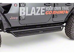 Dominator Extreme D1 Side Step Bars; Textured Black (18-23 Jeep Wrangler JL 2-Door)
