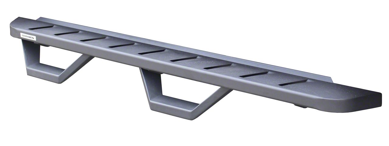 RB10 Running Boards with Drop Steps; Textured Black (18-23 Jeep Wrangler JL 2-Door)