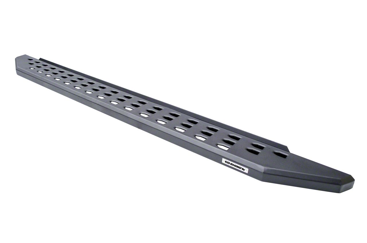 RB20 Running Boards; Textured Black (07-18 Jeep Wrangler JK 2-Door)