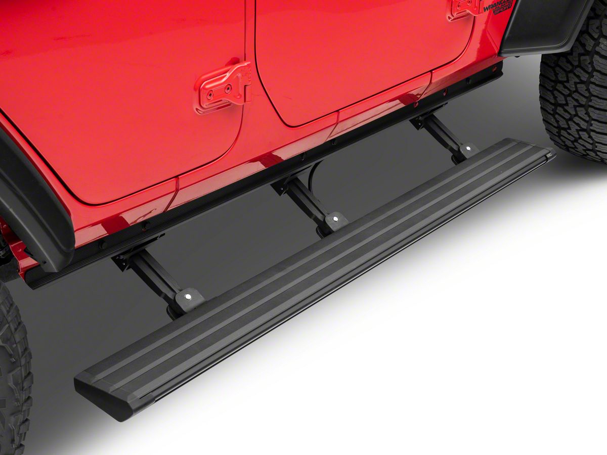Rough Country Jeep Wrangler RETRACT Electric Running Boards PSB41820 (18-23 Jeep  Wrangler JL 4-Door) - Free Shipping