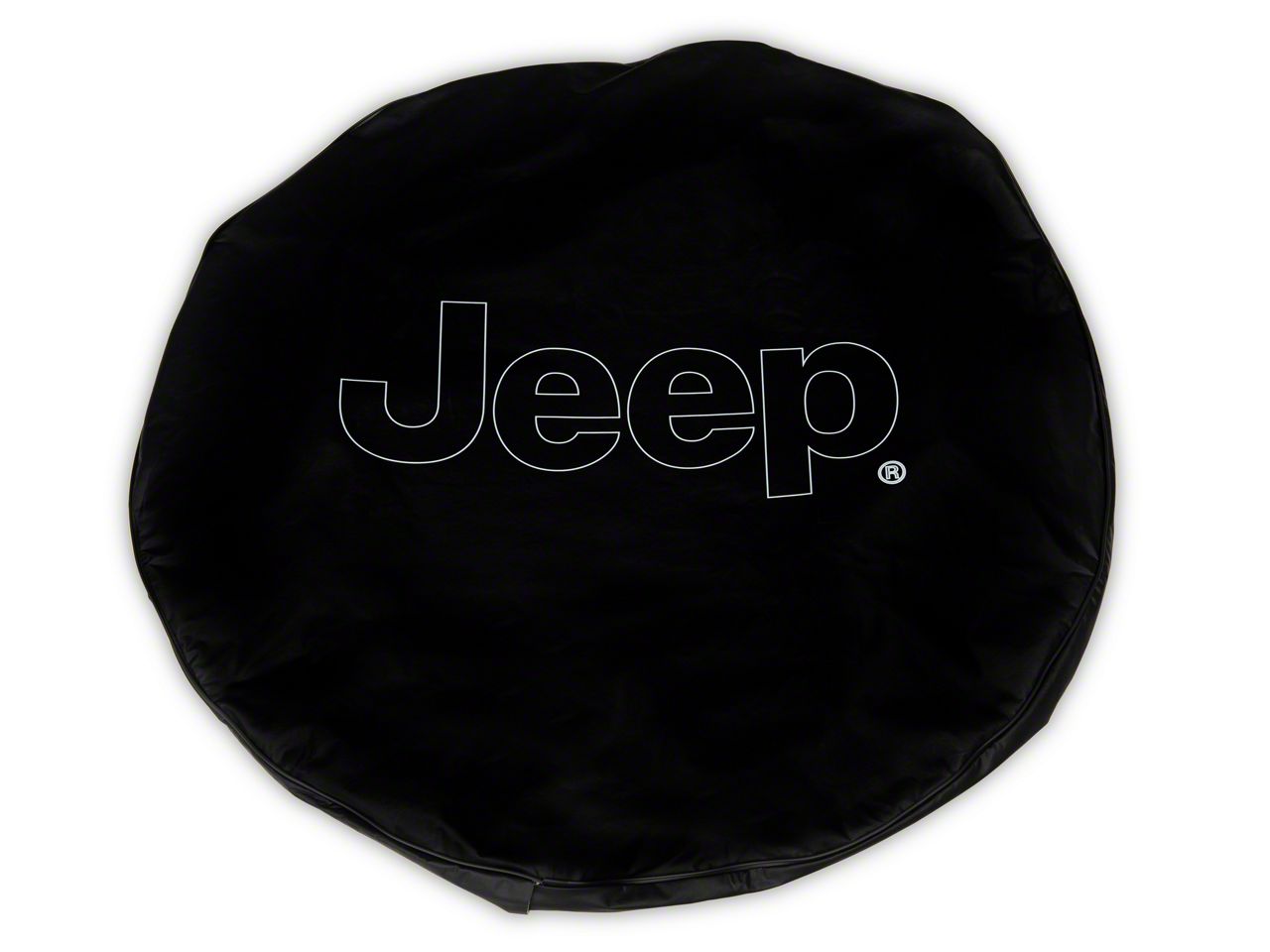 Officially Licensed Jeep Jeep Wrangler Outline Logo Spare Tire Cover  TCJeepOutline (66-18 Jeep CJ5, CJ7, Wrangler YJ, TJ  JK) Free Shipping