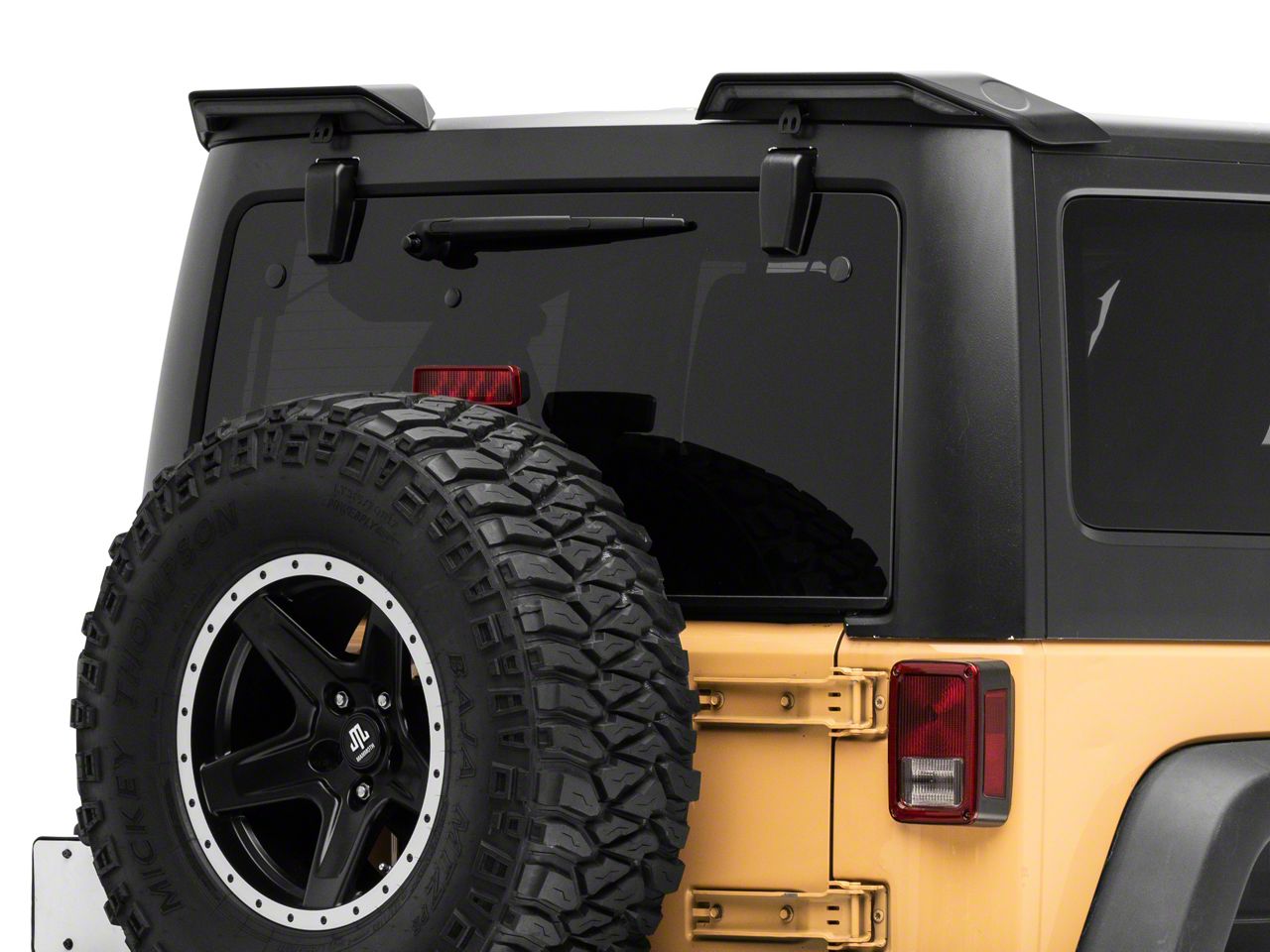 RedRock Jeep Wrangler Aluminum Door and Tailgate Handle Set; Black