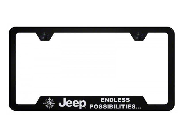 Jeep Endless Laser Etched Cut-Out Frame (Universal; Some Adaptation May Be Required)