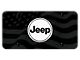 Jeep Word License Plate; Wave Flag (Universal; Some Adaptation May Be Required)