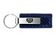 Jeep Grille Leather Key Fob; Navy Carbon Fiber