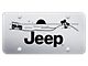 Jeep Beach Laser Etched License Plate (Universal; Some Adaptation May Be Required)