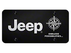 Jeep Endless Laser Etched License Plate (Universal; Some Adaptation May Be Required)