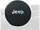 Steering Wheel Cover with Jeep Logo; Black (Universal; Some Adaptation May Be Required)