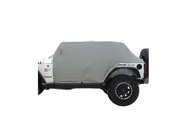 Smittybilt Water Resistant Cab Cover with Door Flaps; Gray (87-91 Jeep Wrangler YJ)