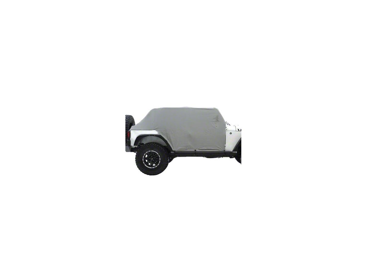 Smittybilt 1069 Gray Water-Resistant Cab Cover with Door Flap 