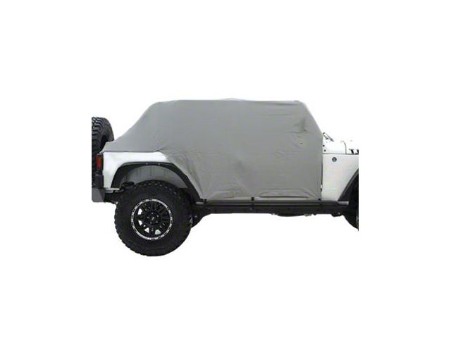 Smittybilt Water Resistant Cab Cover with Door Flaps; Gray (07-18 Jeep Wrangler JK 4-Door)