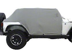 Smittybilt Water Resistant Cab Cover with Door Flaps; Gray (07-18 Jeep Wrangler JK 4-Door)