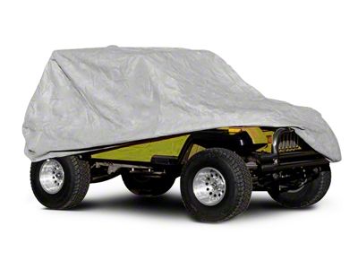 Rugged Ridge Weather-Lite Full Car Cover (66-06 Jeep CJ5, CJ7, Wrangler YJ & TJ)