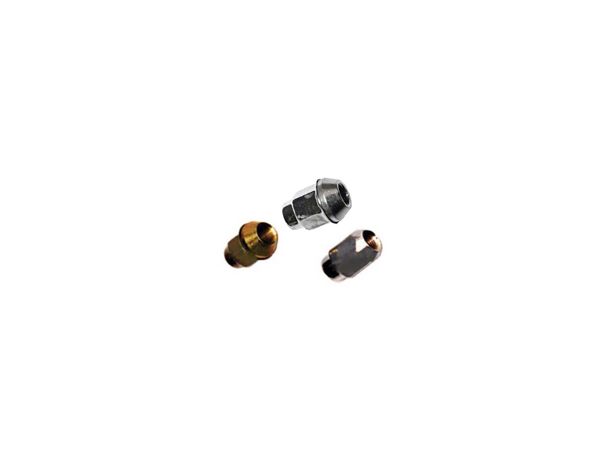 Jeep Wrangler Chrome Lug Nut; 1/2-Inch x 20; Single (87-18 Jeep Wrangler  YJ, TJ & JK)