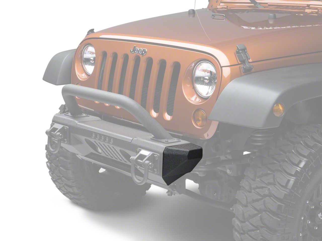 Rugged Ridge Jeep Wrangler XHD Aluminum Front Bumper Ends 11541.10 (07 ...