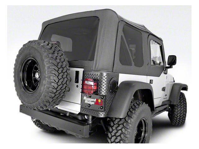 Rugged Ridge XHD Sailcloth Soft Top with Tinted Windows; Black Diamond (97-06 Jeep Wrangler TJ, Excluding Unlimited)