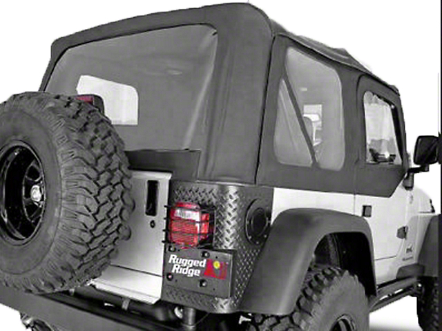 Rugged Ridge XHD Replacement Soft Top with Tinted Windows; Black Denim (97-02 Jeep Wrangler TJ)