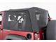 MasterTop 3-Piece Mesh Trail Screens; Black (10-18 Jeep Wrangler JK 2-Door w/ Factory or MasterTop Soft Top)