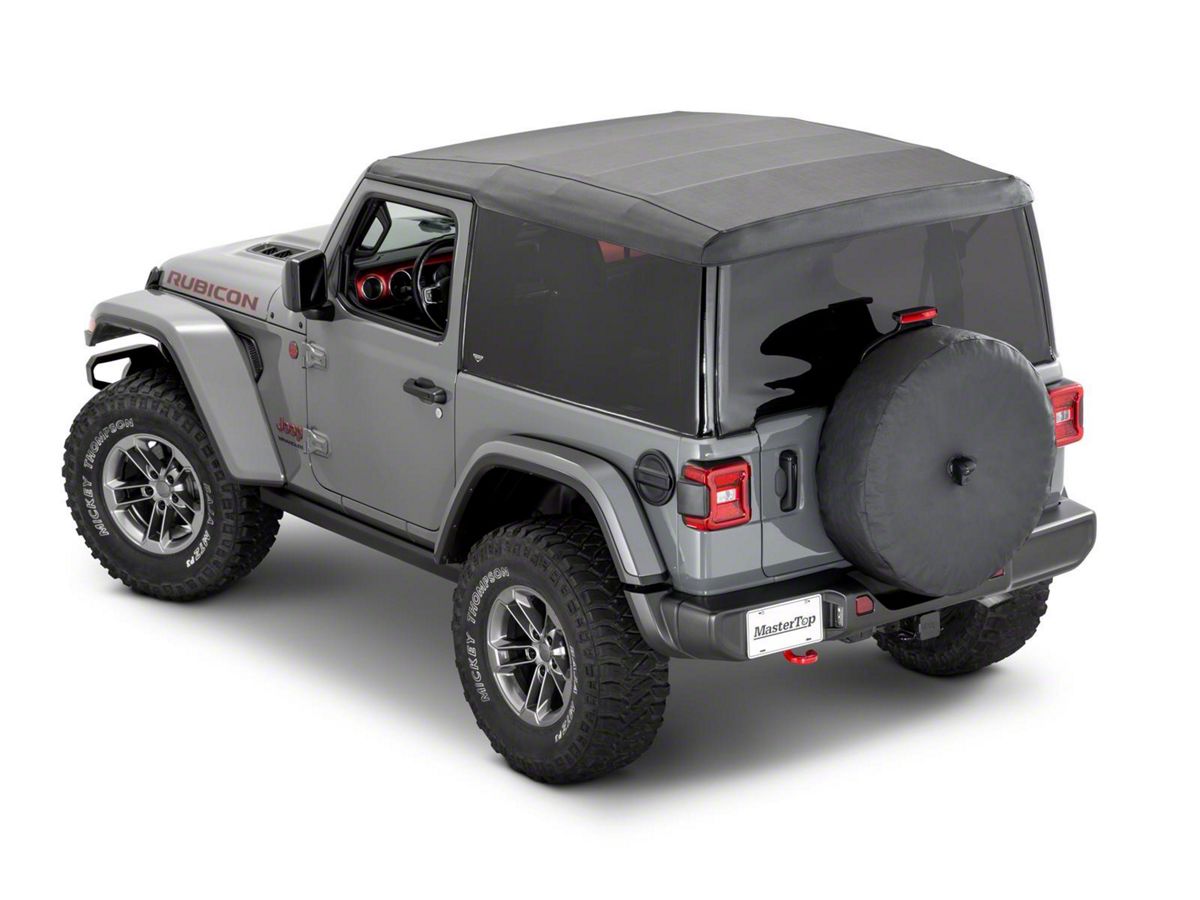 MasterTop Jeep Wrangler Full View Rear Window Repair System; Tinted Glass  16043601 (18-22 Jeep Wrangler JL) - Free Shipping
