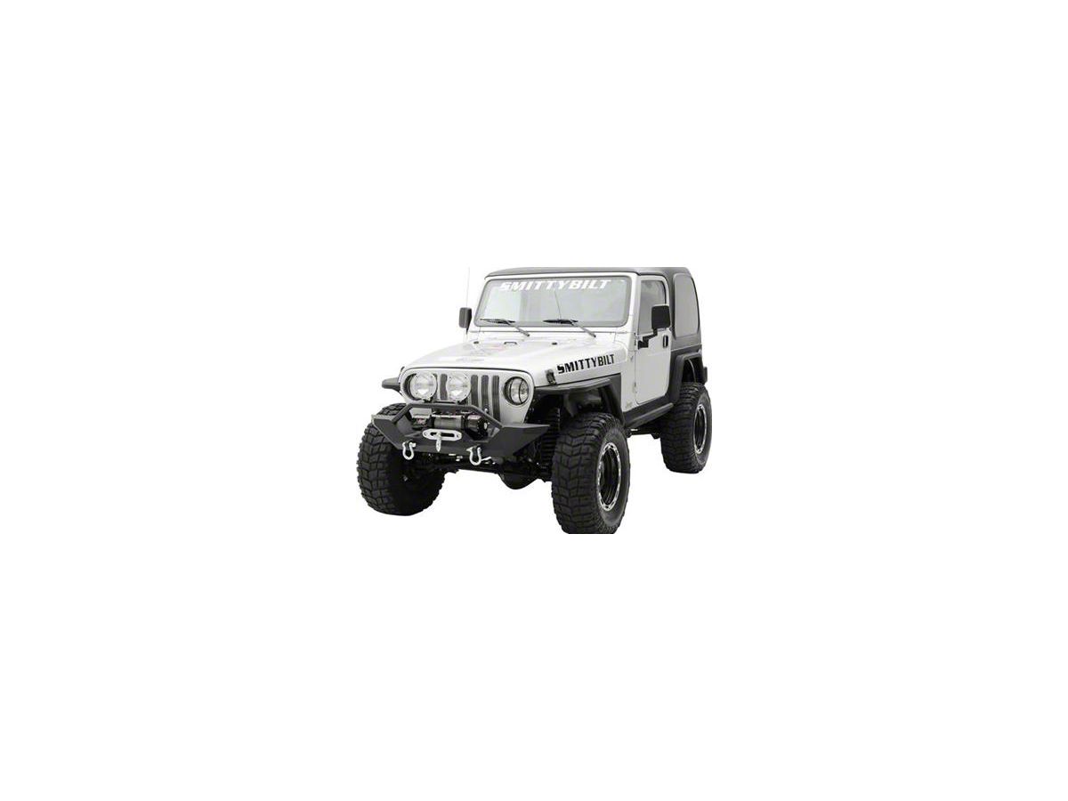 Smittybilt Jeep Wrangler XRC Front Bumper with D-Ring Mounts 76801 (87-95  Jeep Wrangler YJ)