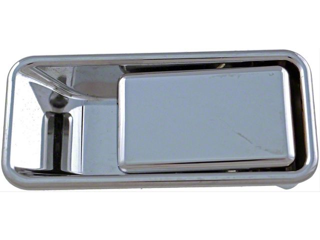 Exterior Door Handle; Front Left Half Door; All Chrome; Metal (97-06 Jeep Wrangler TJ)