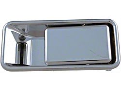 Exterior Door Handle; Front Left Half Door; All Chrome; Metal (97-06 Jeep Wrangler TJ)
