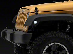 Raxiom Axial Series White LED Side Marker Lights; Smoked (07-18 Jeep Wrangler JK)