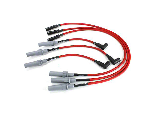 JBA 8mm Hi-Temp Ignition Wires; Red (07-11 3.8L Jeep Wrangler JK)
