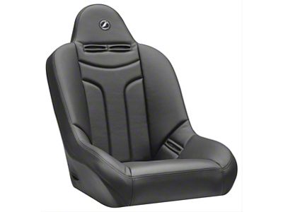 Corbeau Baja JP Suspension Seats with Double Locking Seat Brackets; Black Vinyl (20-24 Jeep Gladiator JT)