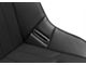 Corbeau Baja JP Suspension Seats with Double Locking Seat Brackets; Black Vinyl (05-15 Tacoma)
