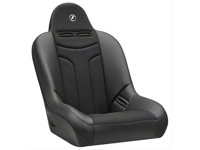 Corbeau Baja JP Suspension Seats with Double Locking Seat Brackets; Black Vinyl/Cloth (11-18 Jeep Wrangler JK 2-Door)