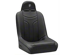 Corbeau Baja JP Wide Suspension Seats with Double Locking Seat Brackets; Black Vinyl (78-86 Jeep CJ7)