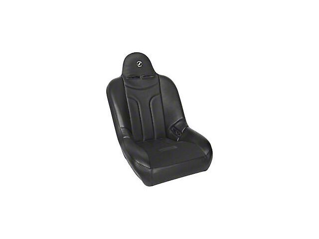 Corbeau Baja JP Wide Suspension Seats with Double Locking Seat Brackets; Black Vinyl/Cloth (03-06 Jeep Wrangler TJ)