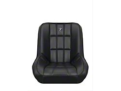 Corbeau Baja Low Back Suspension Seats with Double Locking Seat Brackets; Black Vinyl (78-86 Jeep CJ7)