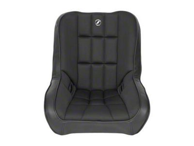 Corbeau Baja Low Back Suspension Seats with Double Locking Seat Brackets; Black Vinyl/Cloth (18-23 Jeep Wrangler JL)
