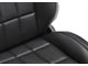 Corbeau Baja RS Suspension Seats with Double Locking Seat Brackets; Black Vinyl (20-24 Jeep Gladiator JT)