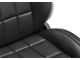 Corbeau Baja RS Suspension Seats with Double Locking Seat Brackets; Black Vinyl (97-02 Jeep Wrangler TJ)