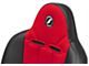 Corbeau Baja RS Suspension Seats with Double Locking Seat Brackets; Black Vinyl/Red Cloth (03-06 Jeep Wrangler TJ)