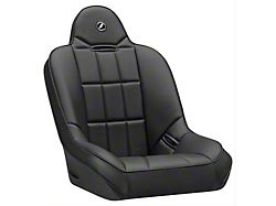 Corbeau Baja SS Suspension Seats with Double Locking Seat Brackets; Black Vinyl (91-95 Jeep Wrangler YJ)
