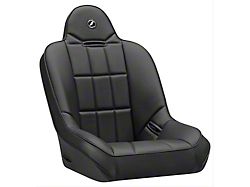 Corbeau Baja SS Suspension Seats with Double Locking Seat Brackets; Black Vinyl (97-02 Jeep Wrangler TJ)
